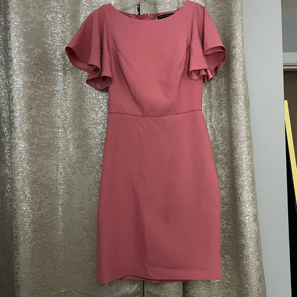 White House Black Market Flutter Sleeve Dress